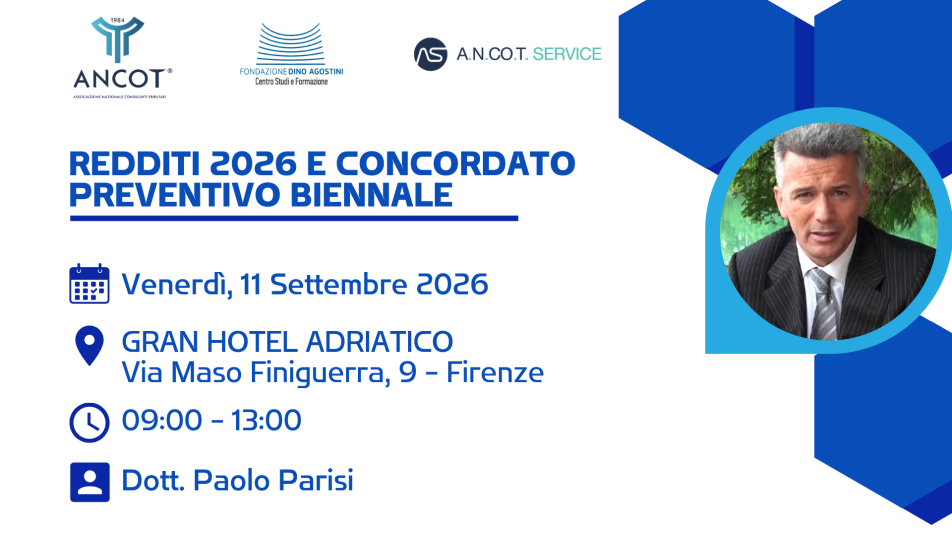 REDDITI 2026 E CONCORDATO PREVENTIVO BIENNALE